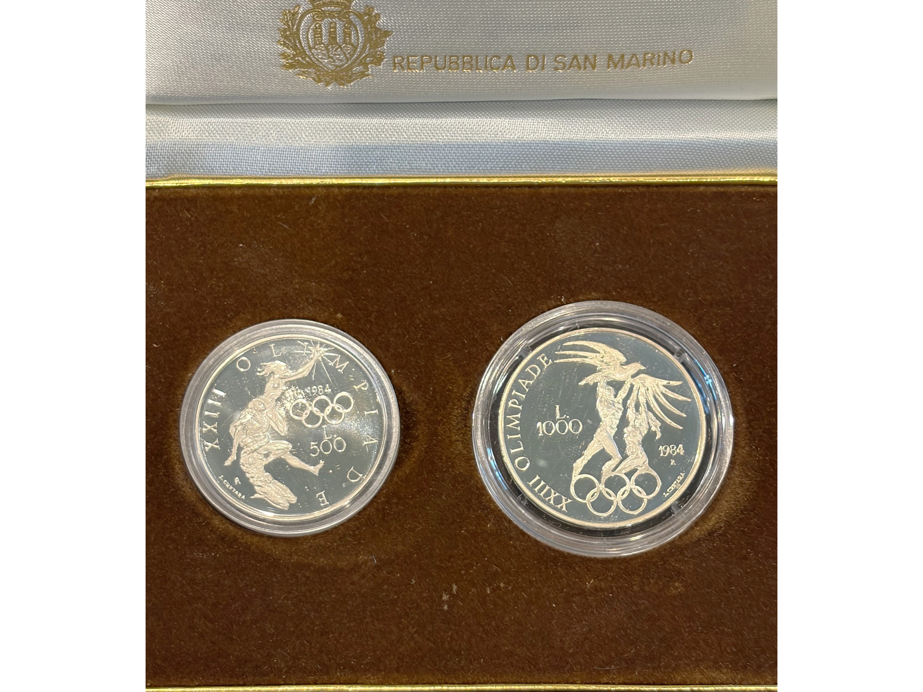 San Marino 1984, Dittico Monete in Argento a Corso Legale