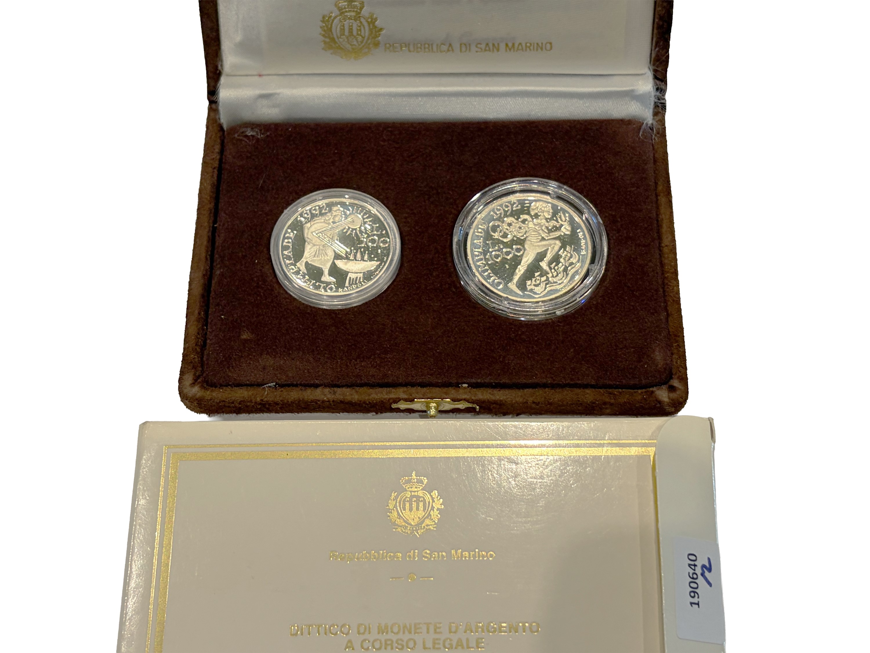 San Marino 1988 e 1991, Due Dittici Monete in Argento a Corso Legale