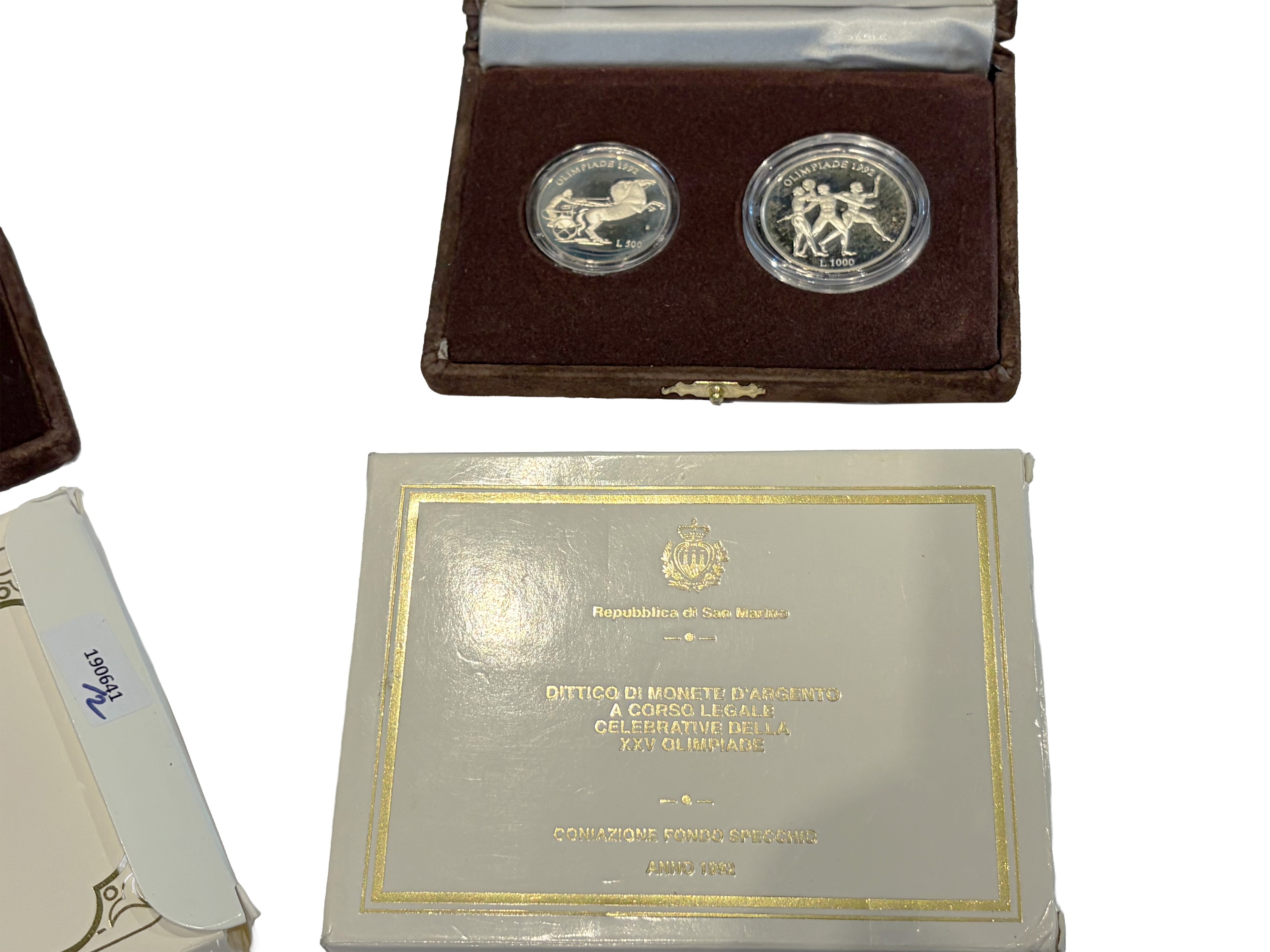 San Marino 1990 e 1992, Due Dittici Monete in Argento a Corso Legale