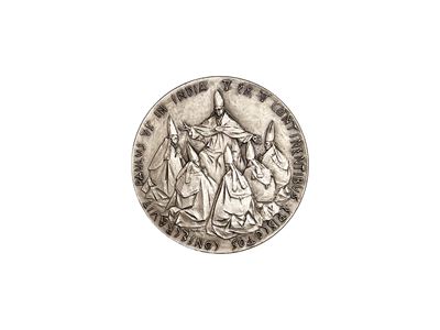 Vaticano, Medaglia papale straordinaria ufficiale commemorativa del Viaggio in India di Paolo VI,...