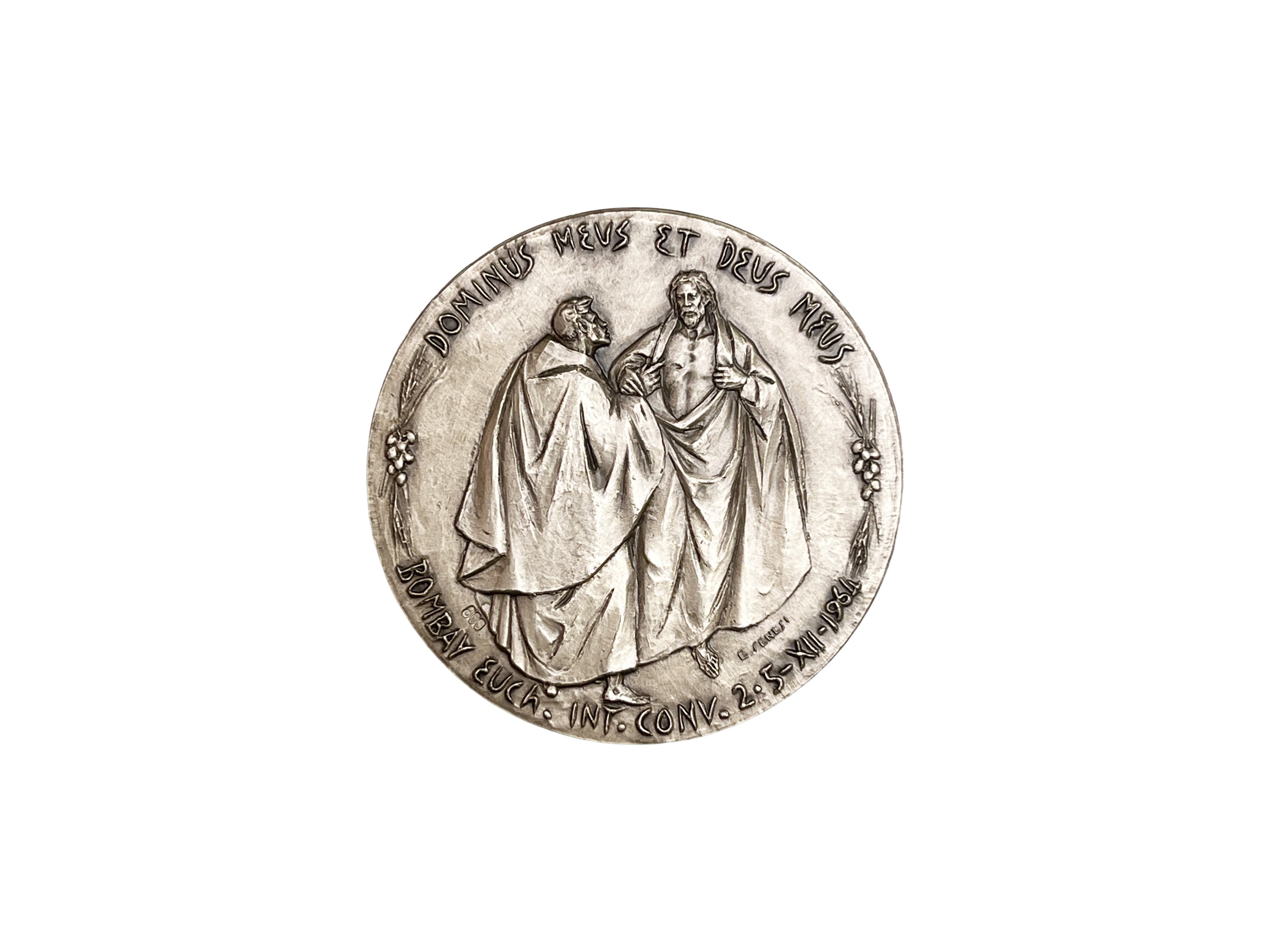 Vaticano, Medaglia papale straordinaria ufficiale commemorativa del Viaggio in India di Paolo VI,...