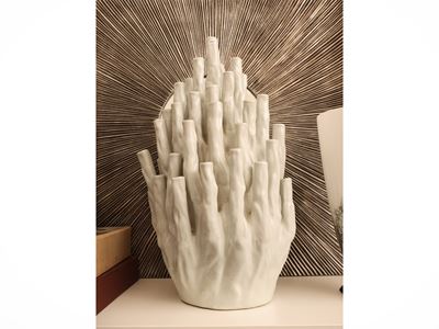 Vaso “Coral” modello 50 Tulips in ceramica smaltata