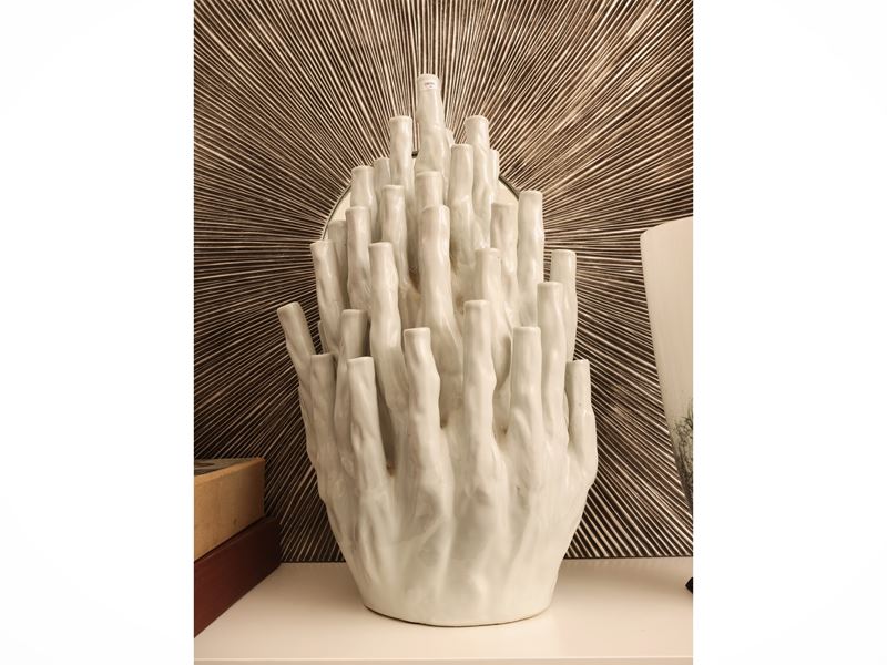 Norman Trapman - Vaso “Coral” modello 50 Tulips in ceramica smaltata