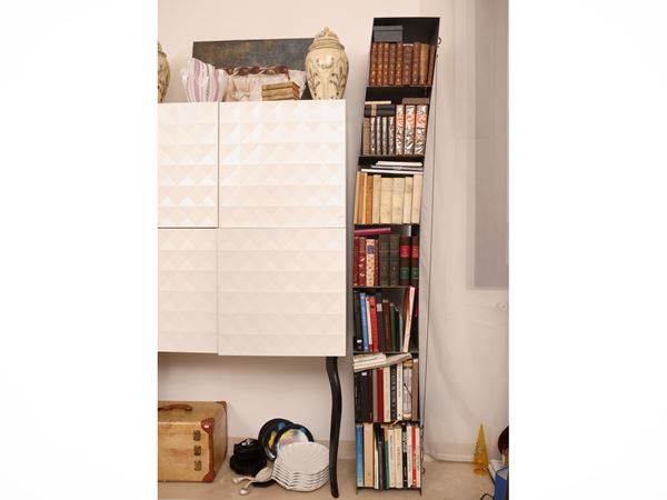 WL2 steel tensile bookcase, Wolfgang Laubersheimer for MisuraEmme