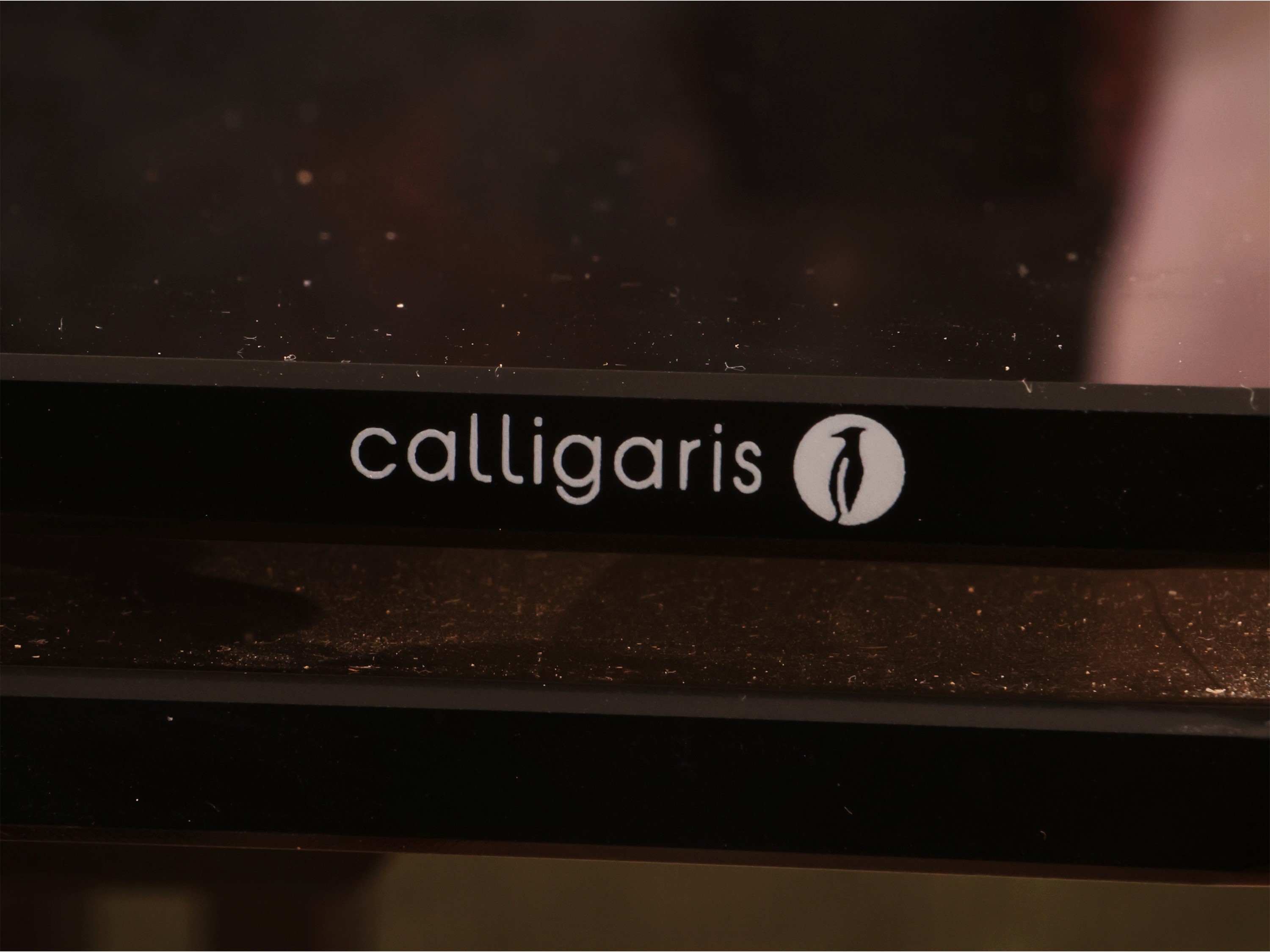 Calligaris, Grande tavolo da pranzo allungabile in vetro fumé (Berlin)