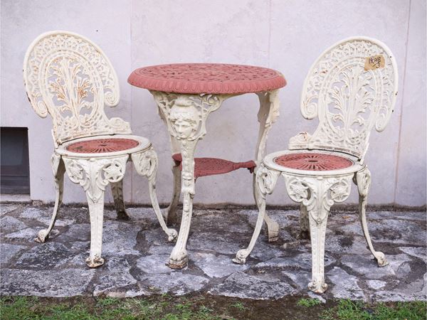 Set da giardino in ghisa