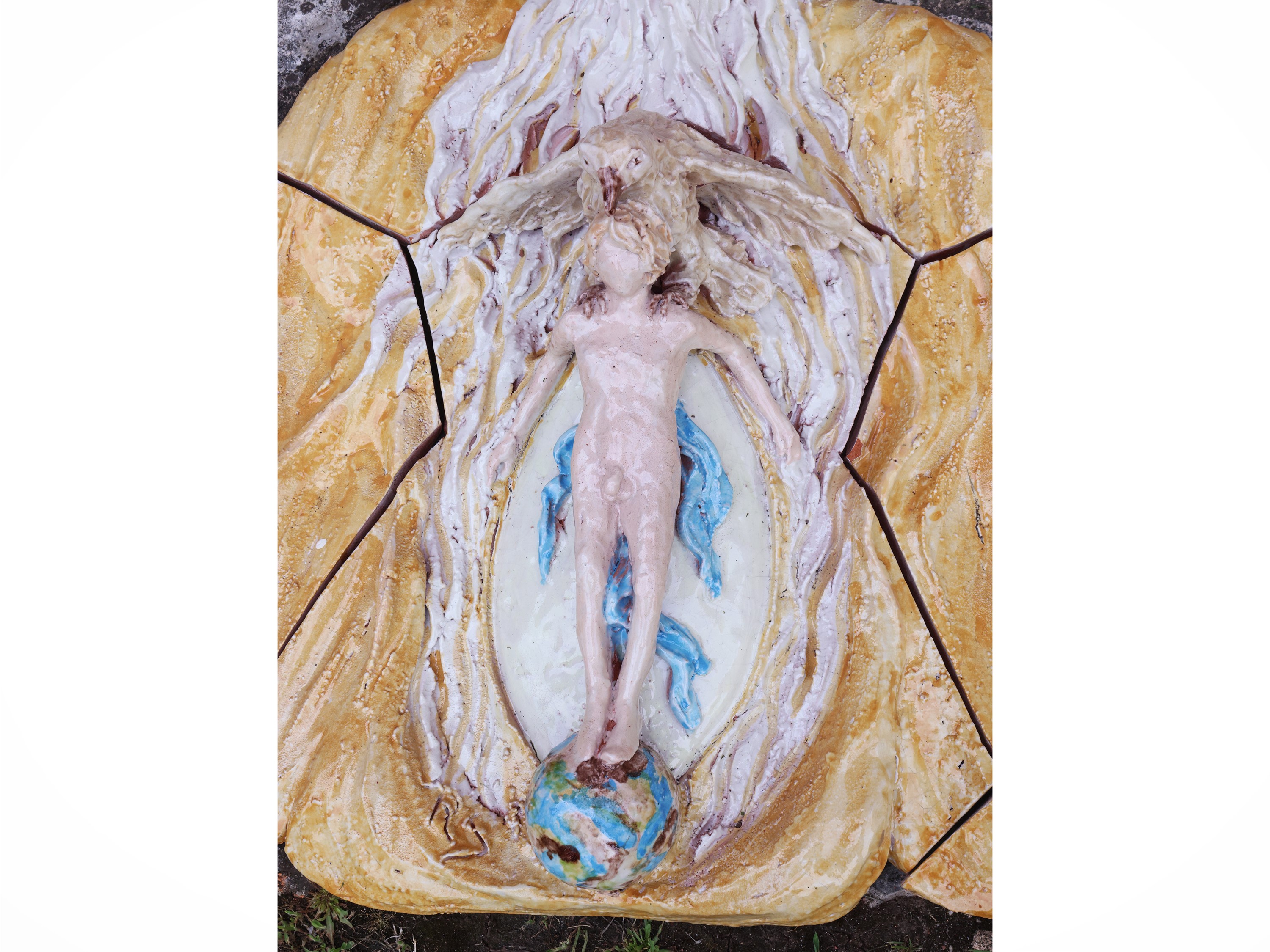Rolando Stefanacci - Composizione allegorica in ceramica invetriata