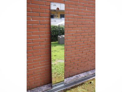 Specchio da parete, cornice a “metro”