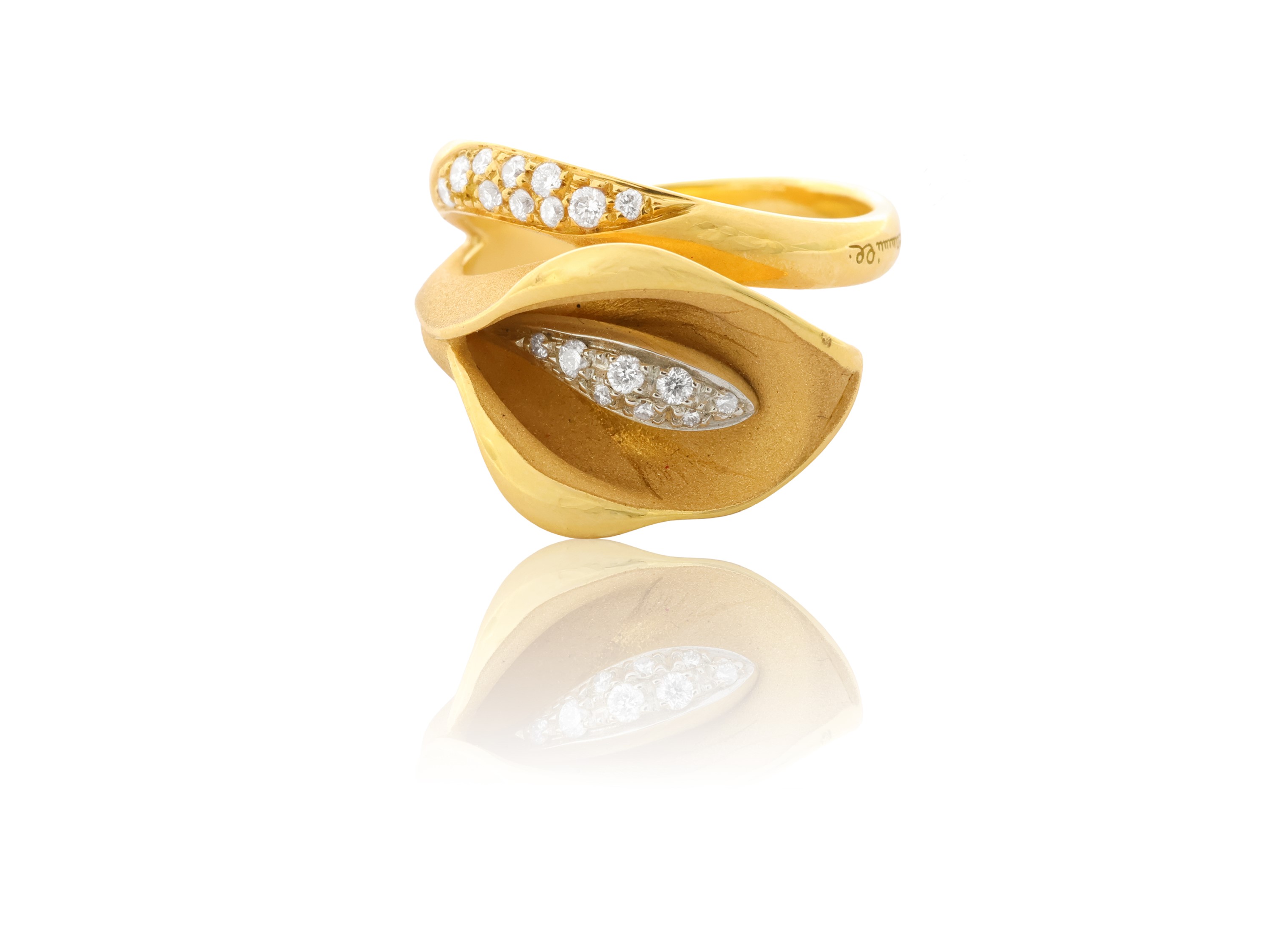 Cammilli, Anello, in Oro Giallo Sunrise 18kt e Diamanti