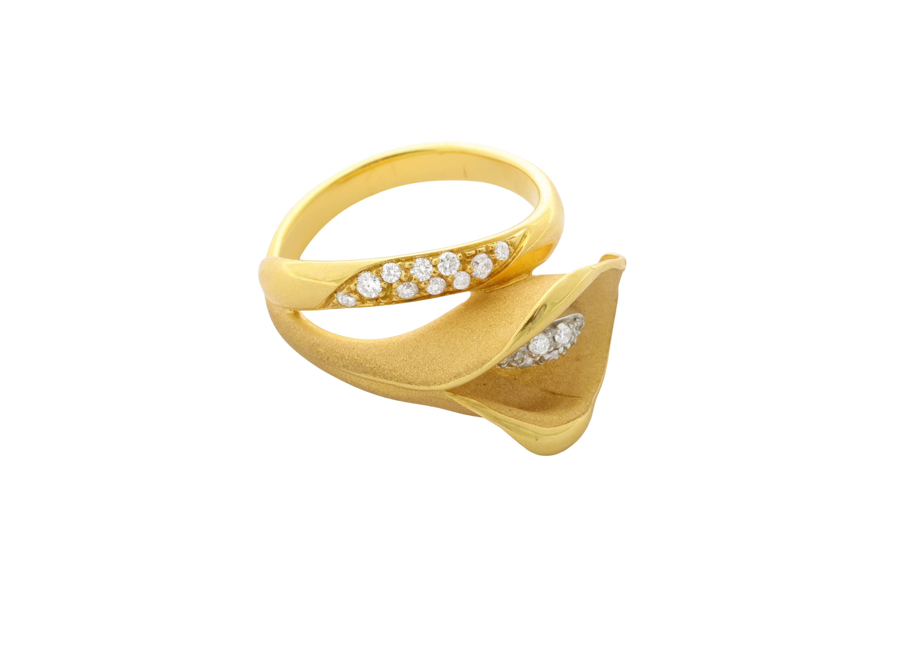 Cammilli, Anello, in Oro Giallo Sunrise 18kt e Diamanti