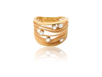Cammilli, Anello, in Oro Orange Apricot 18kt e Diamanti