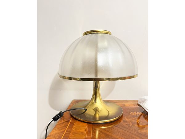Large brass table lamp, Fabbian