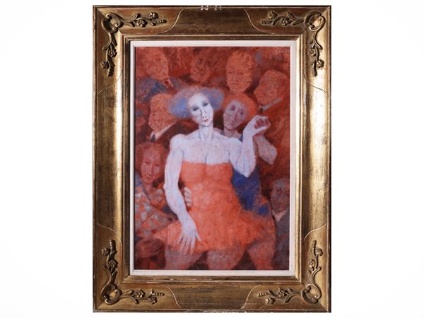 Woman in the foreground