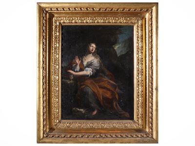 Maddalena penitente, olio su tela