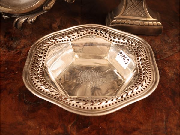 Small sterling silver basket