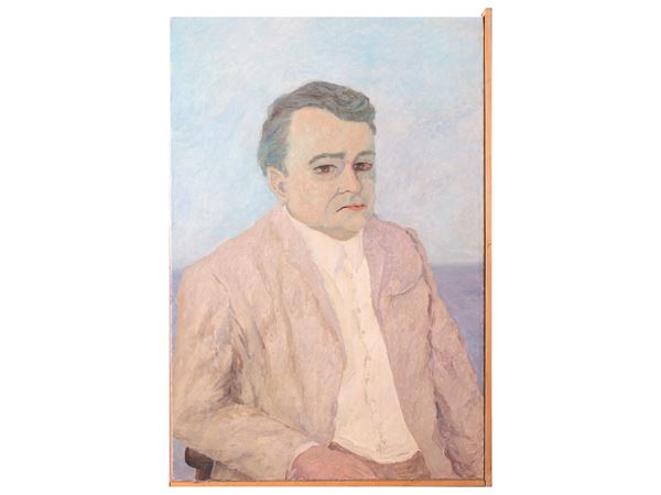 Adriana Pincherle : Male portrait 1975  - Auction Tuscan Masters - Maison Bibelot - Casa d'Aste Firenze - Milano