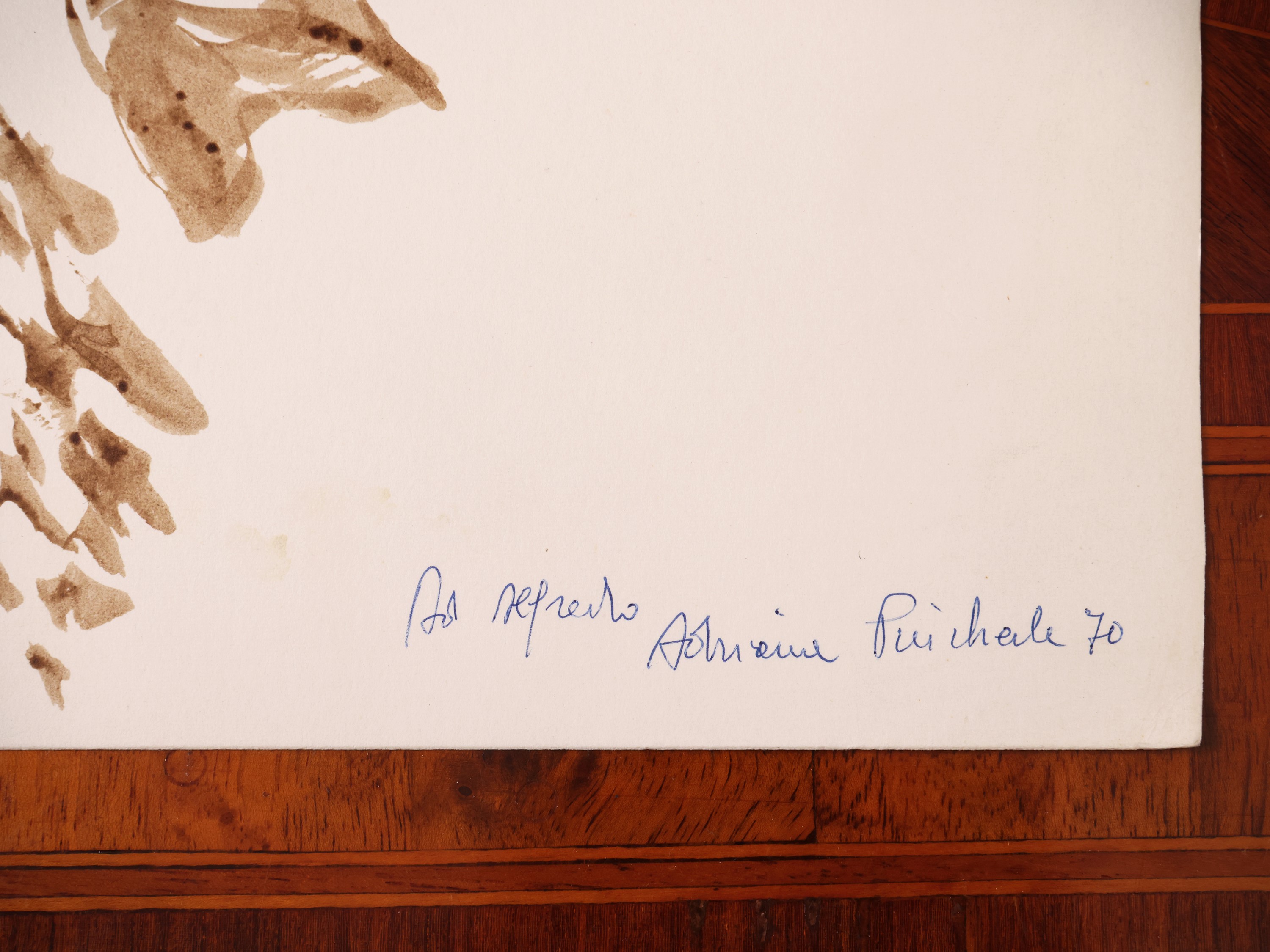 Adriana Pincherle - Fiori, acquerello su carta