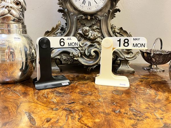 Two perpetual desk calendars