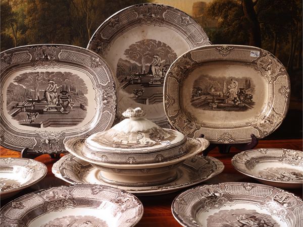 English earthenware dinner set, Edge Malking & Co
