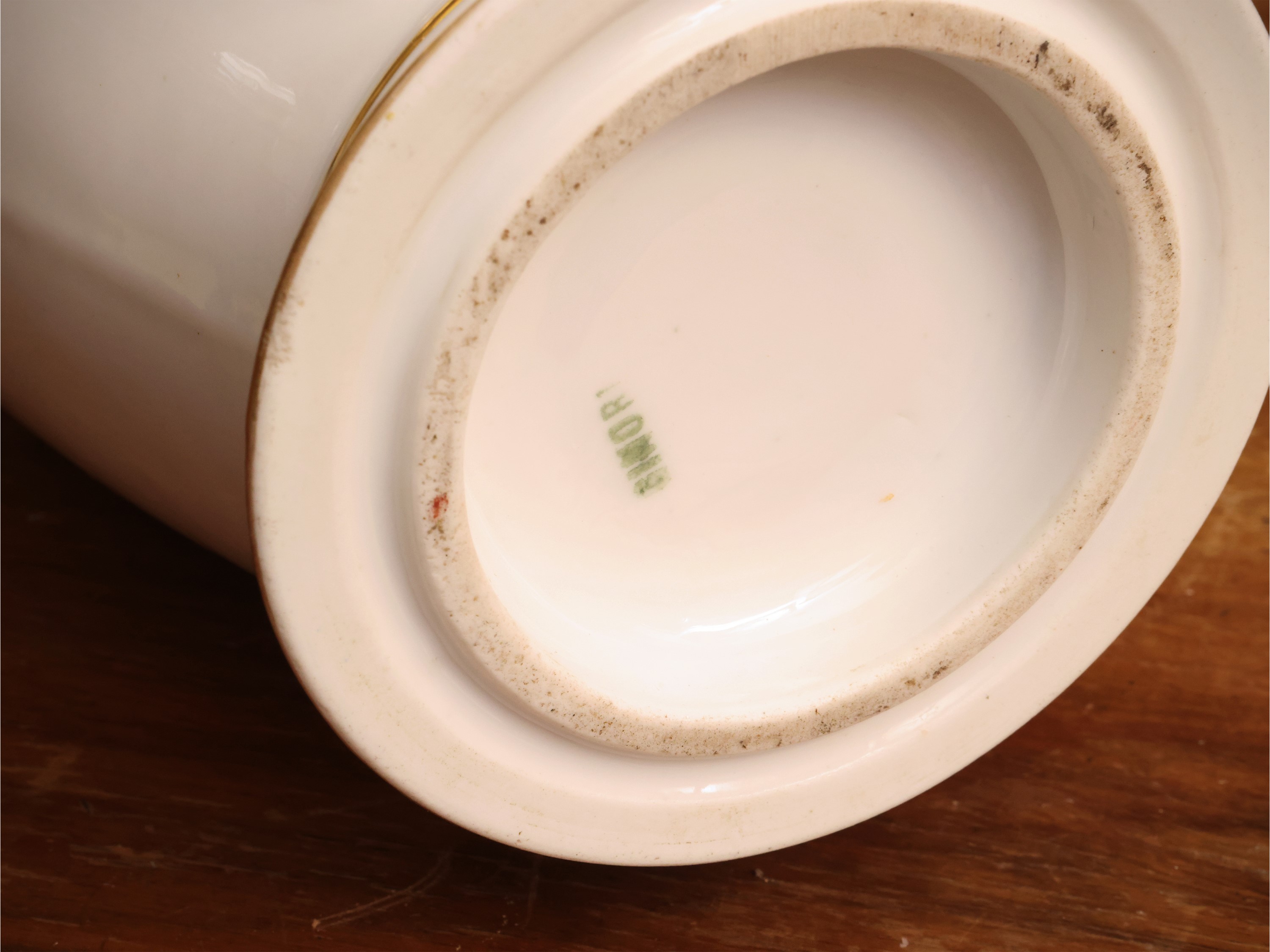 Ginori, Grande vaso ad anfora in porcellana, fine XIX secolo