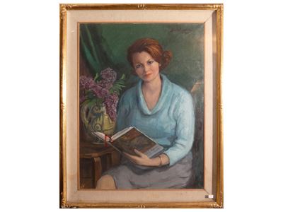 Ritratto femminile, olio su tela (1965)