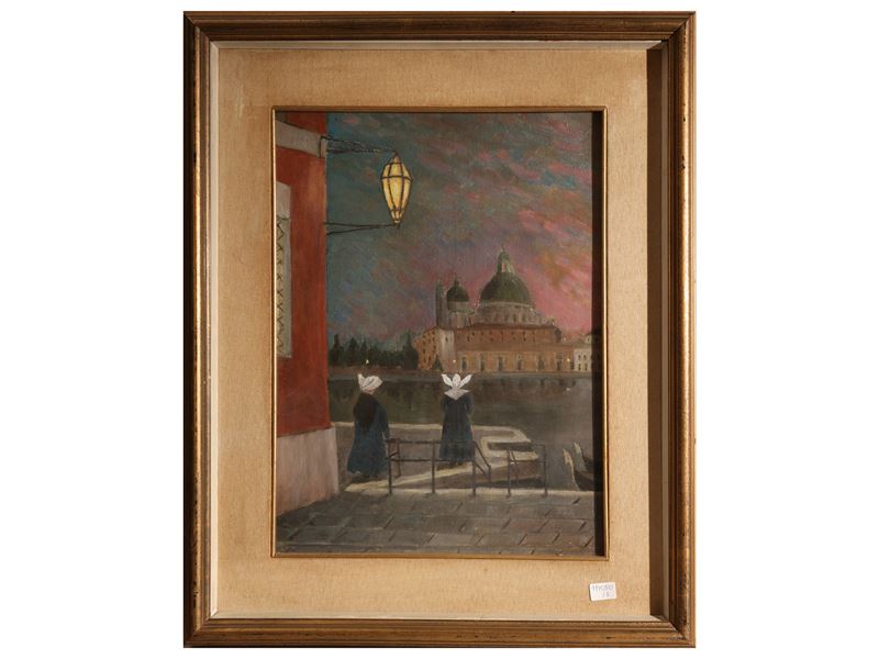 Gilda Simoni, Prime luci dell’alba sulla laguna; Gilda Simoni, Natura morta; Giulio Ghelarducci, ...