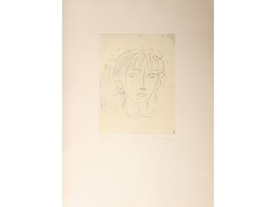Volto, incisione (1978) su foglio