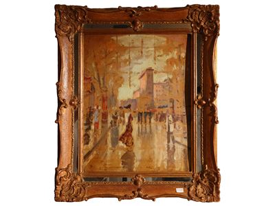 Porte St. Denis (olio su cartone)