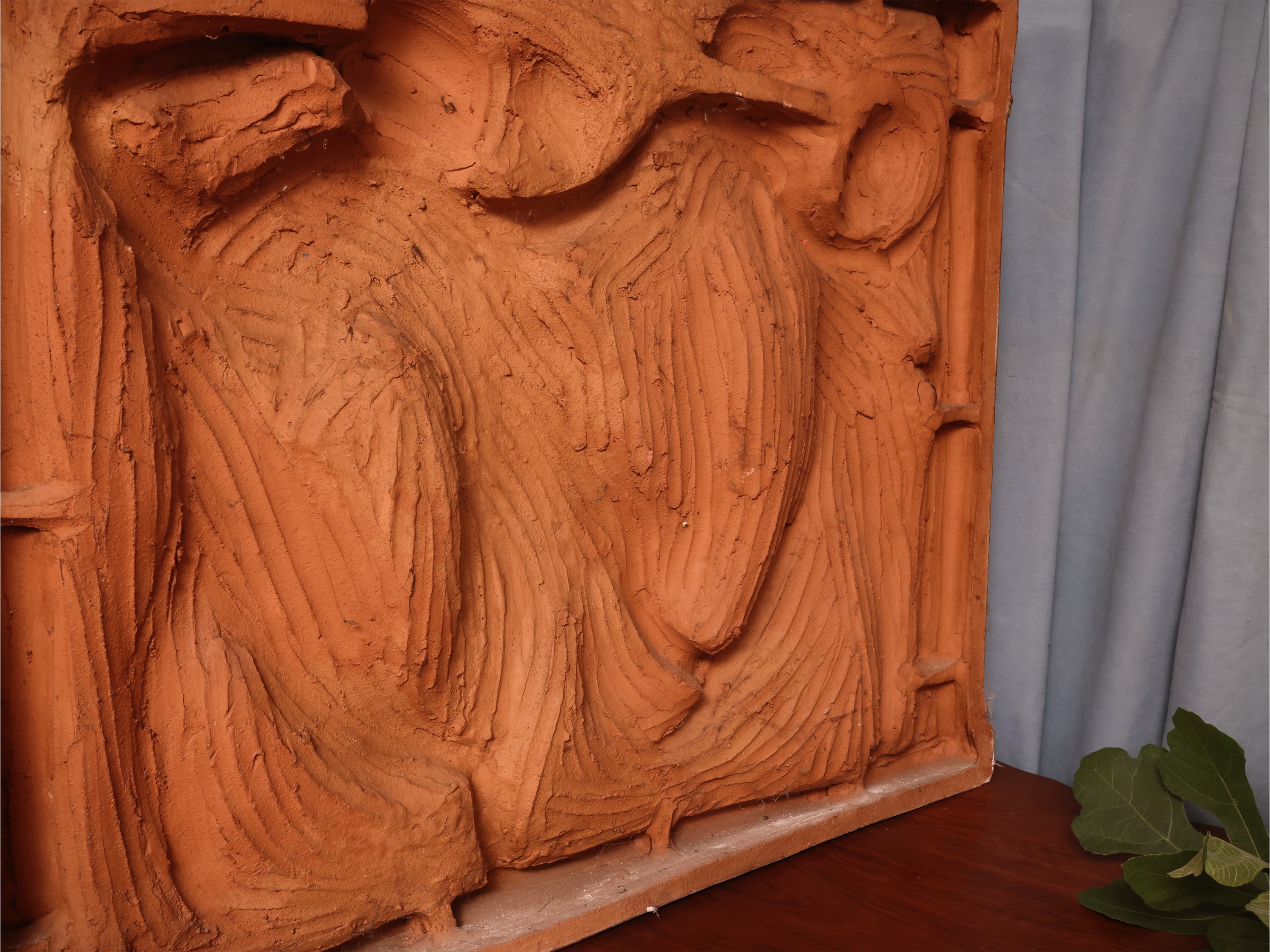 Pannello per cantoria in terracotta, altorilievo con putti danzanti (copia di Donatello)