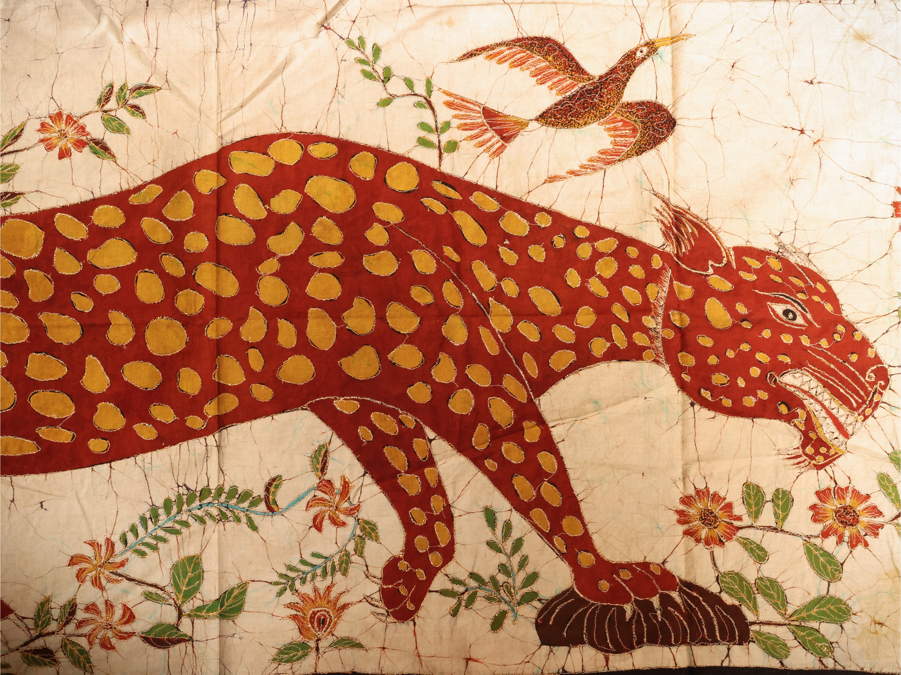 Assortimento di scampoli di tessuto, damascati, ricamati con perline e paillettes