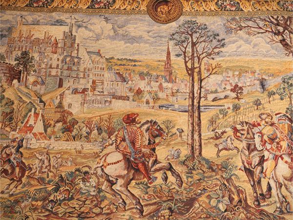 Decorative tapestry in Flemish style, Flanders Tapestries Belgium