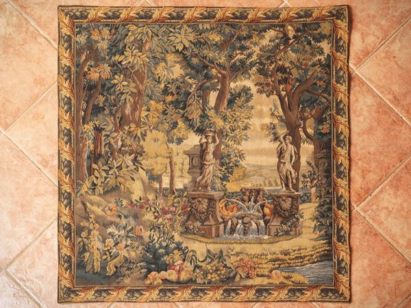 Arazzetto decorativo in stile fiammingo, Flanders Tapestries Belgium