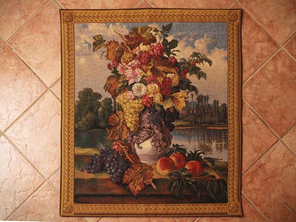 Arazzetto decorativo in stile fiammingo, Flanders Tapestries Belgium