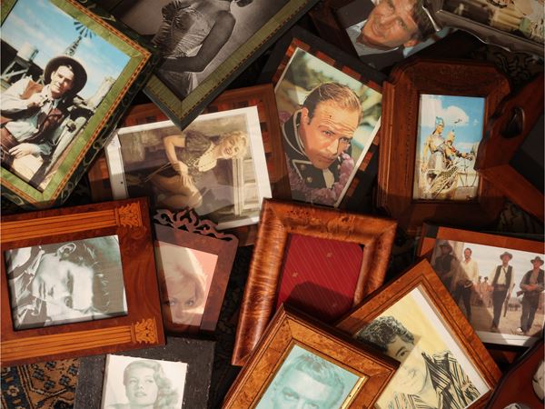 Large assortment of portrait frames