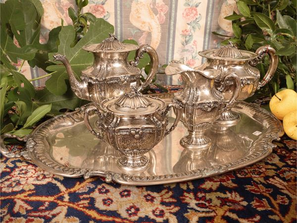 Servizio da tè e caffè in argento, Luigi Genazzi