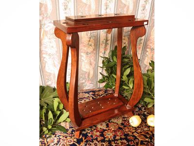 Ombrelliera in legno tenero, struttura in legno, cm 70x50x24