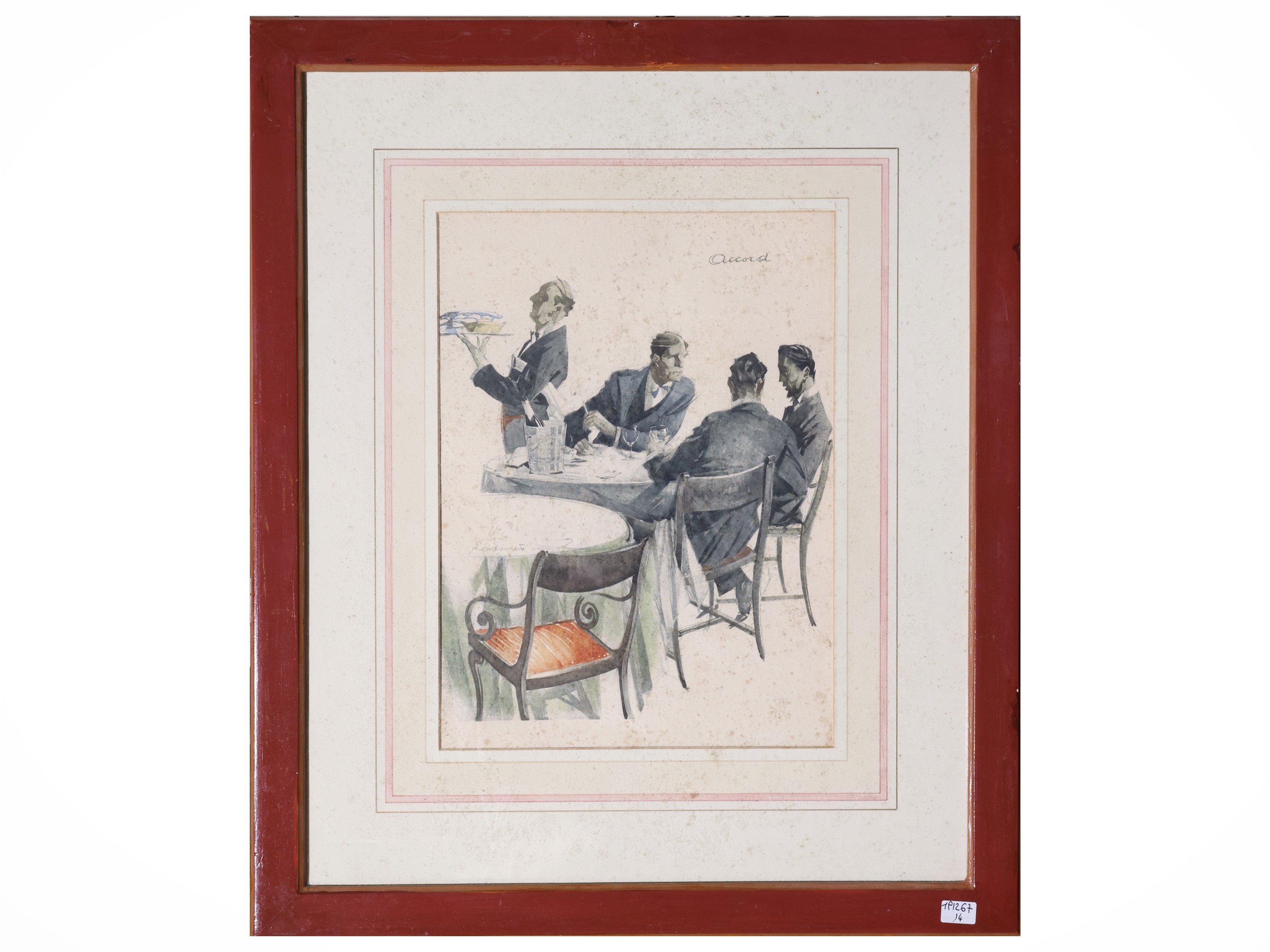 Armand Massonet - Intimitè, Triomphe, Dimanche e Accord, serie di quattro fotolitografie
