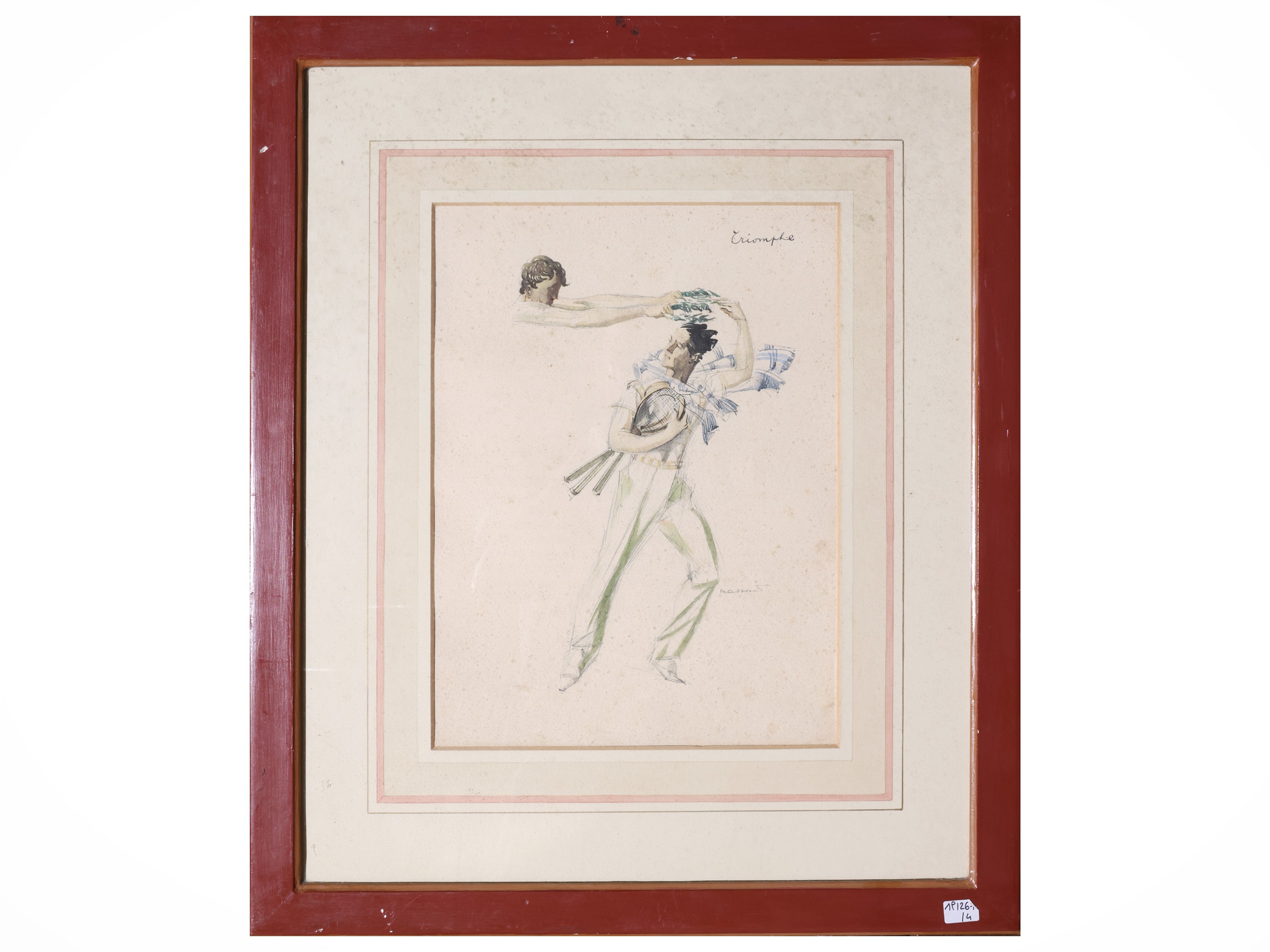 Armand Massonet - Intimitè, Triomphe, Dimanche e Accord, serie di quattro fotolitografie