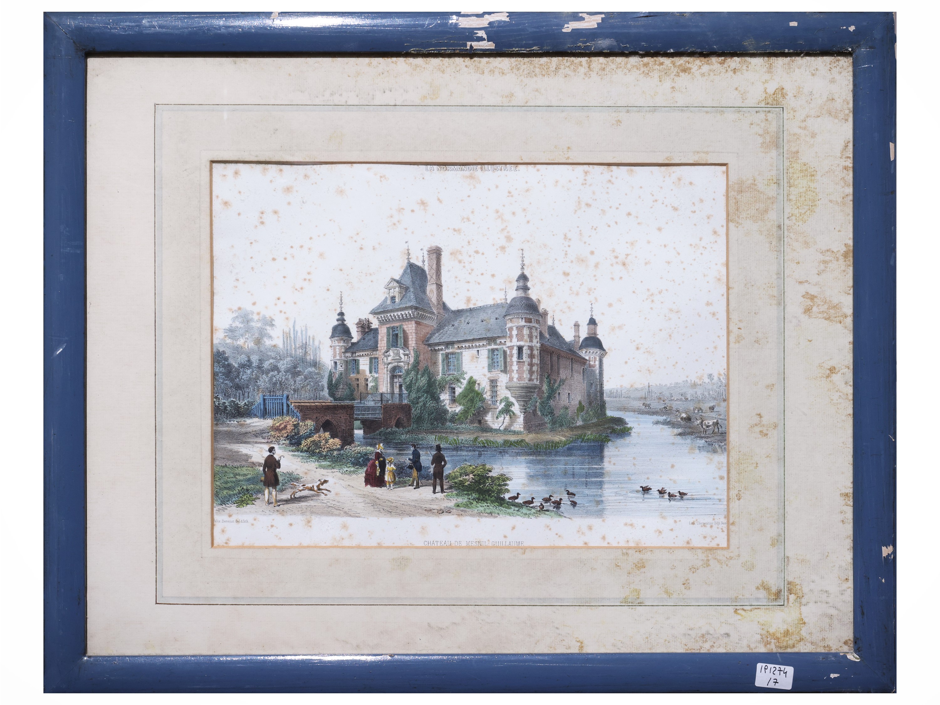 Raccolta di litografie raffiguranti monumenti e castelli francesi, XIX secolo