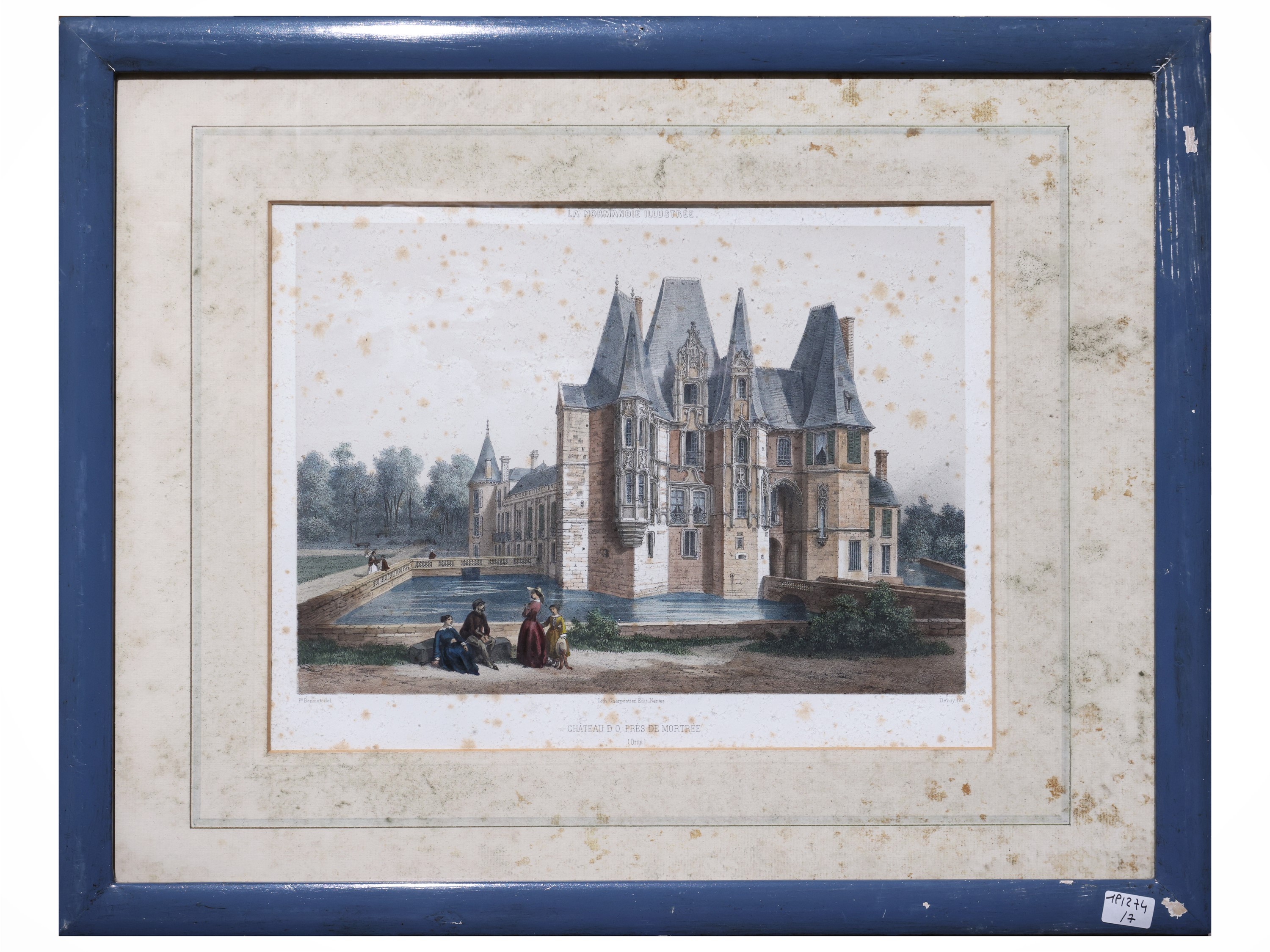 Raccolta di litografie raffiguranti monumenti e castelli francesi, XIX secolo