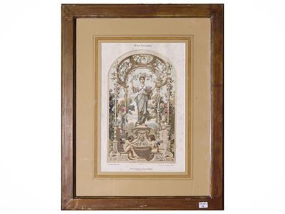 Anonimo, Decori e motivi ornamentali, litografie con acquerellatura e cromolitografie (serie da D...
