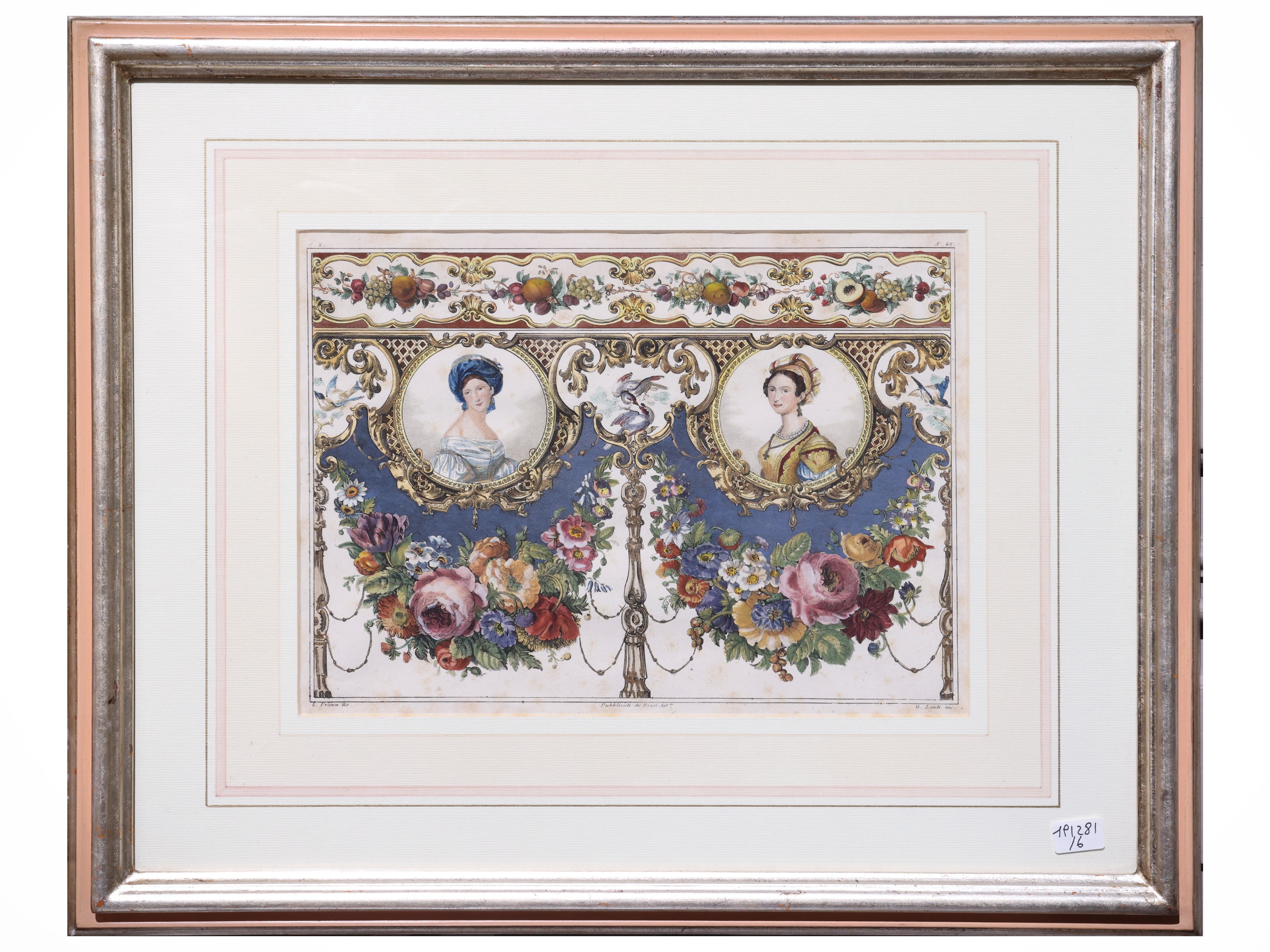 Anonimo, Decori e motivi ornamentali, litografie con acquerellatura e cromolitografie (serie da D...