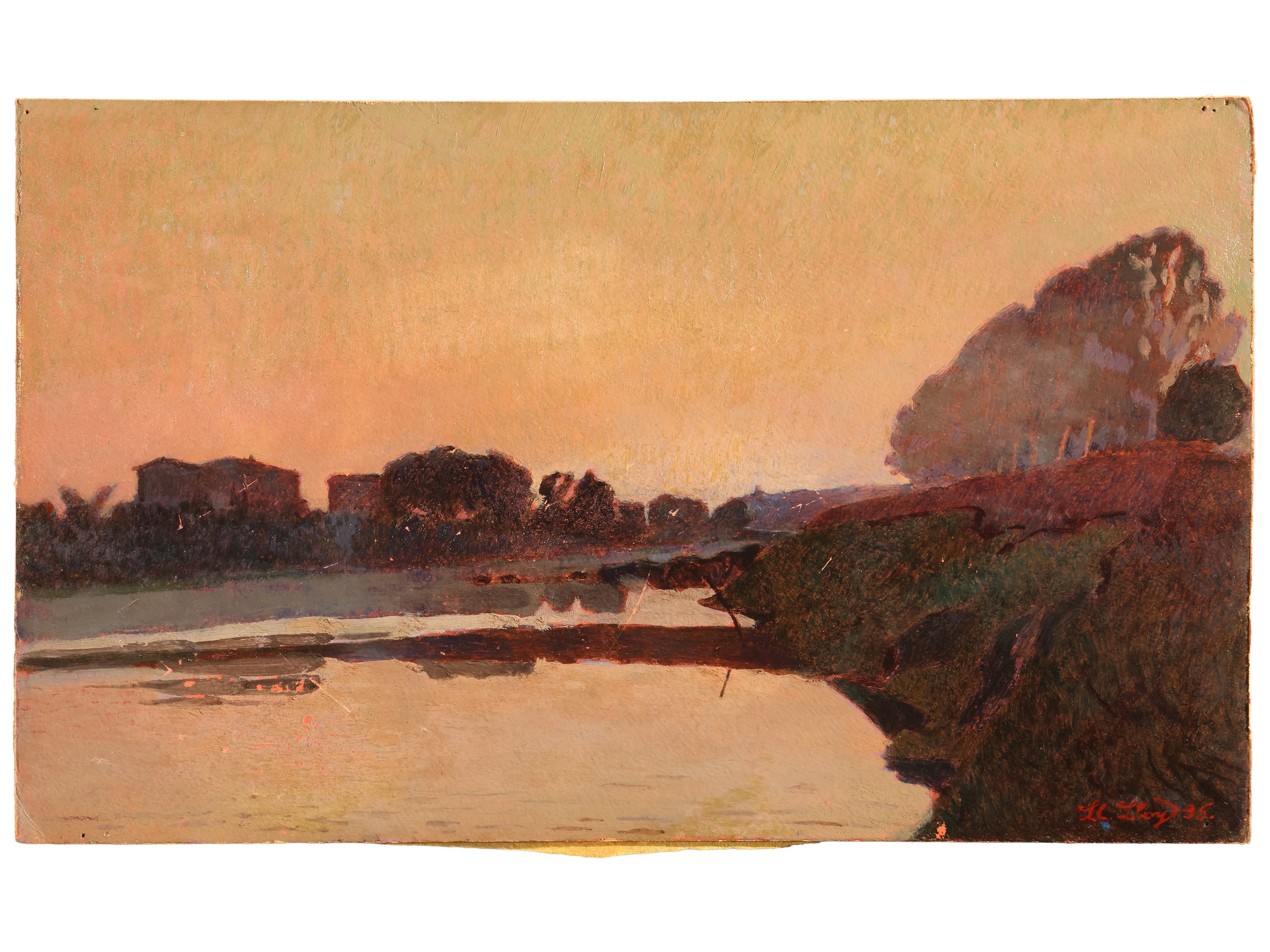 Llewelyn Lloyd - Tramonto Sull'arno 1935