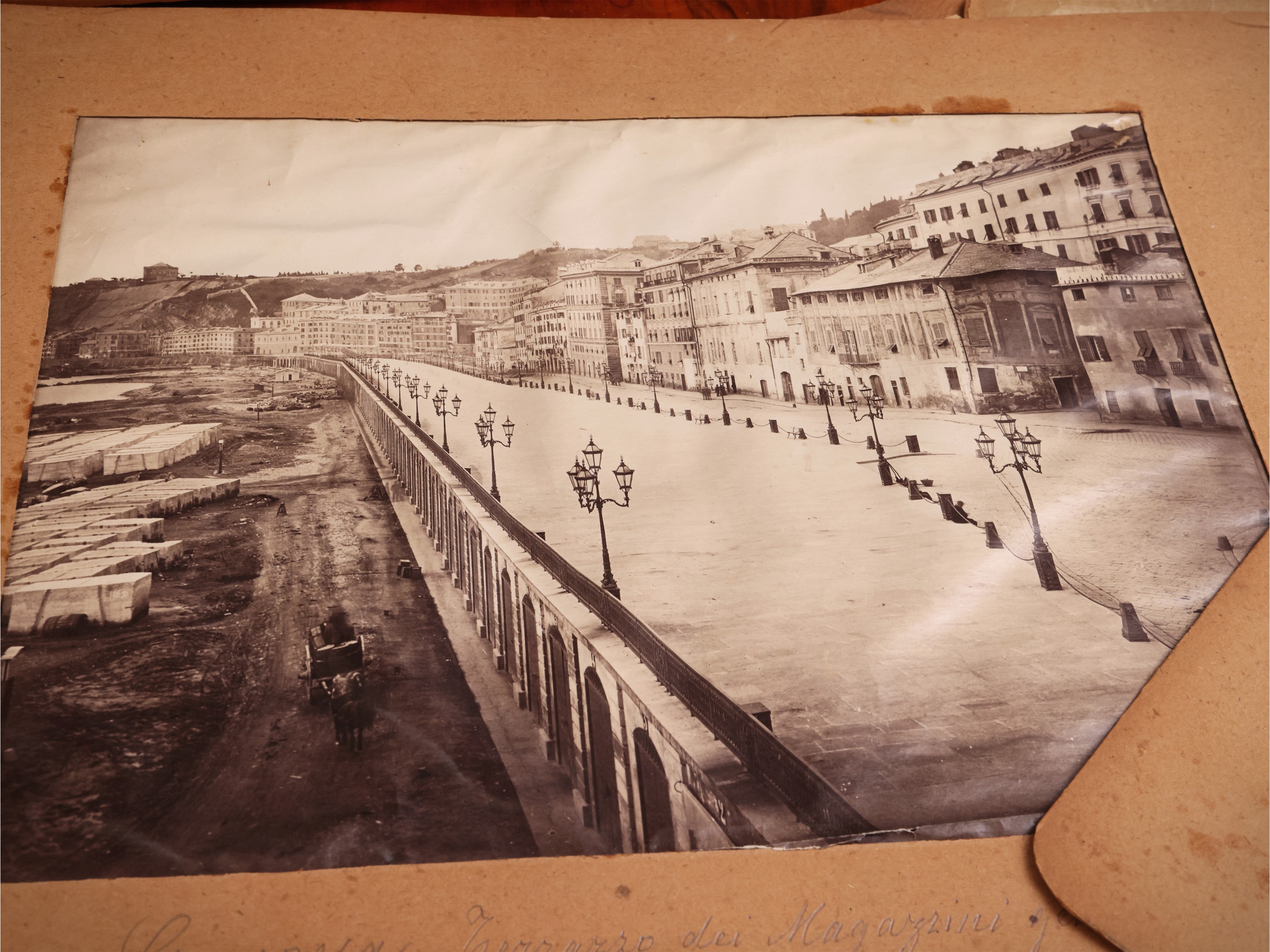 Raccolta di vedute di città italiane, fotografie su carta, fine XIX secolo