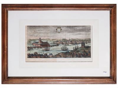 Wilborg, Incisione con acquerellatura, XVIII secolo