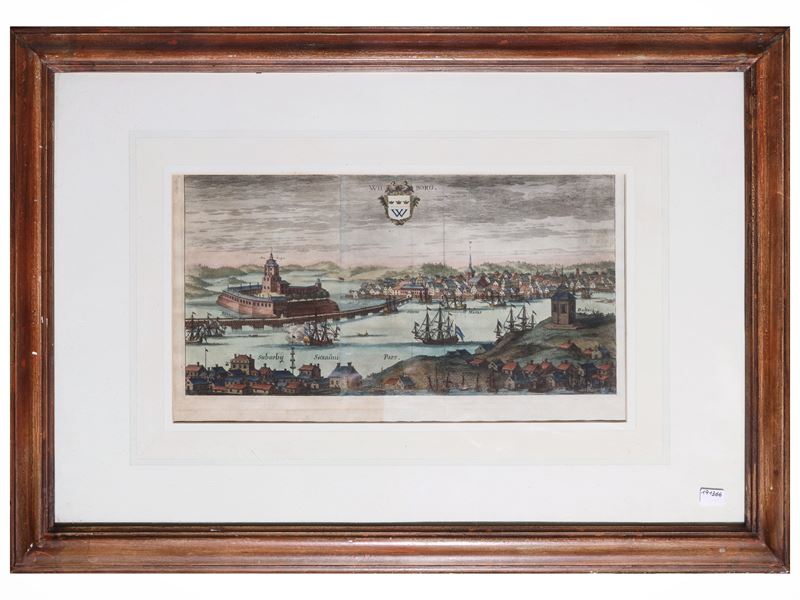 Wilborg, Incisione con acquerellatura, XVIII secolo