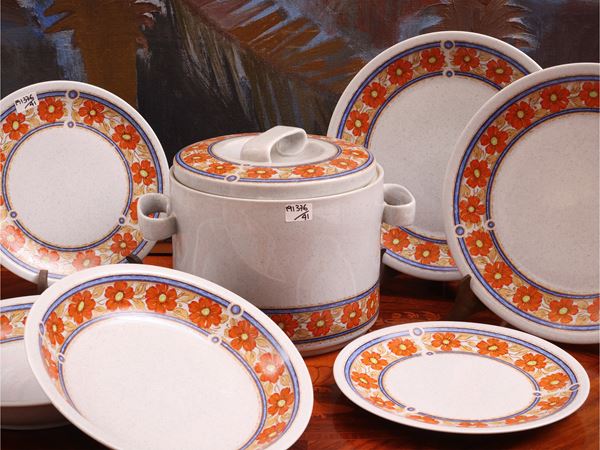 Porcelain garden plate set, Tognana