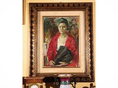Ritratto di signora, olio su tela
