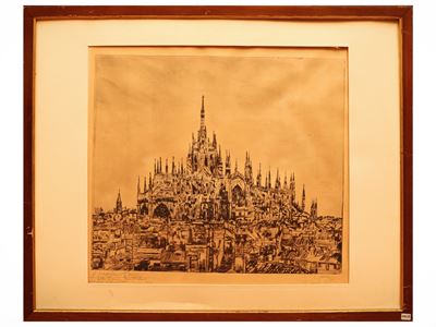 Milano — incisione, prima prova, 1916