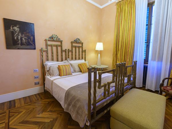 Pair of single brass beds